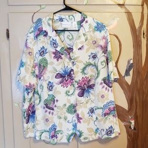 Easy care front button shirt